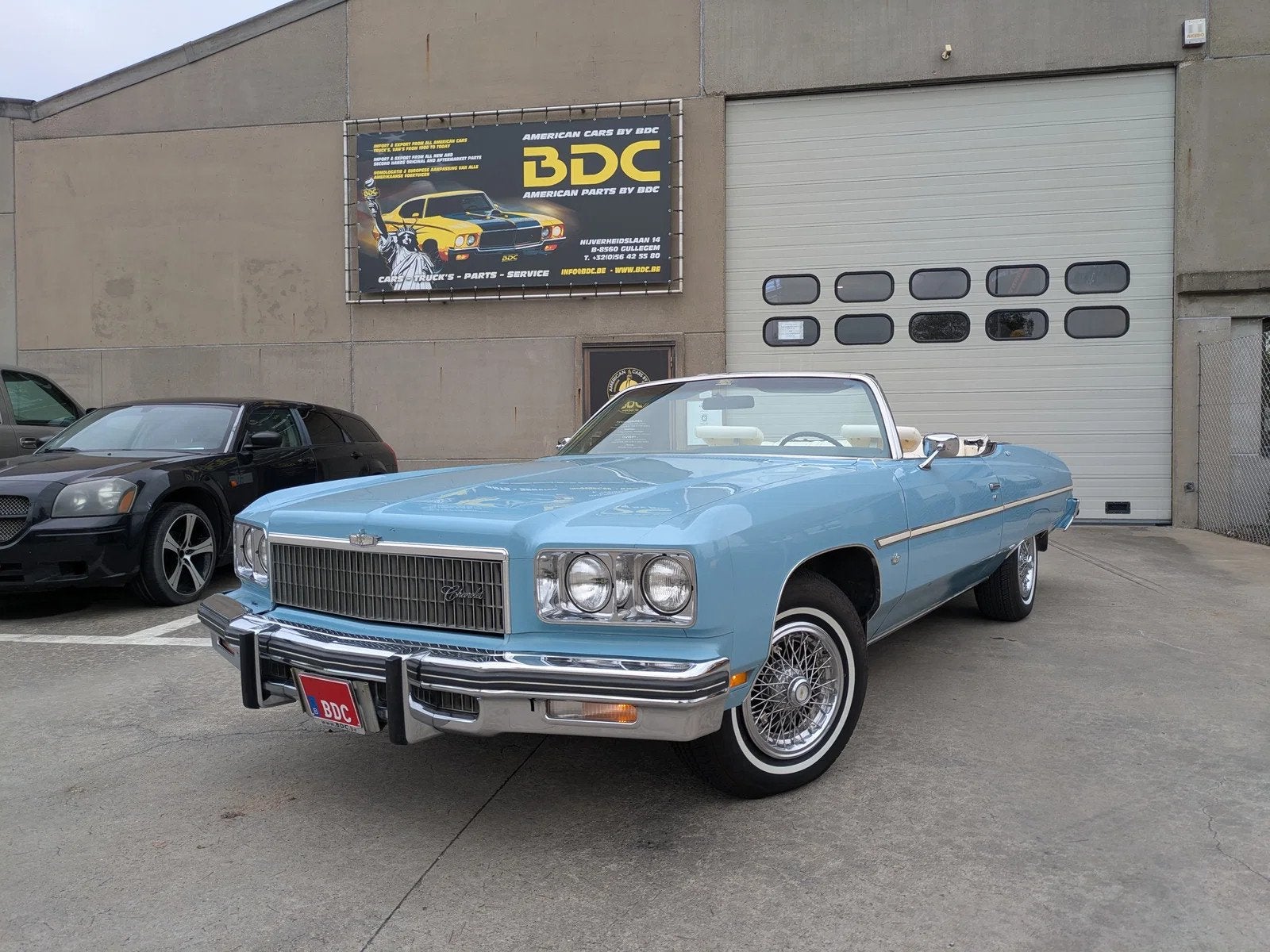 Chevrolet Caprice convertible (bj 1975, automaat), Auto's, Automaat, 6600 cc, Blauw, Leder