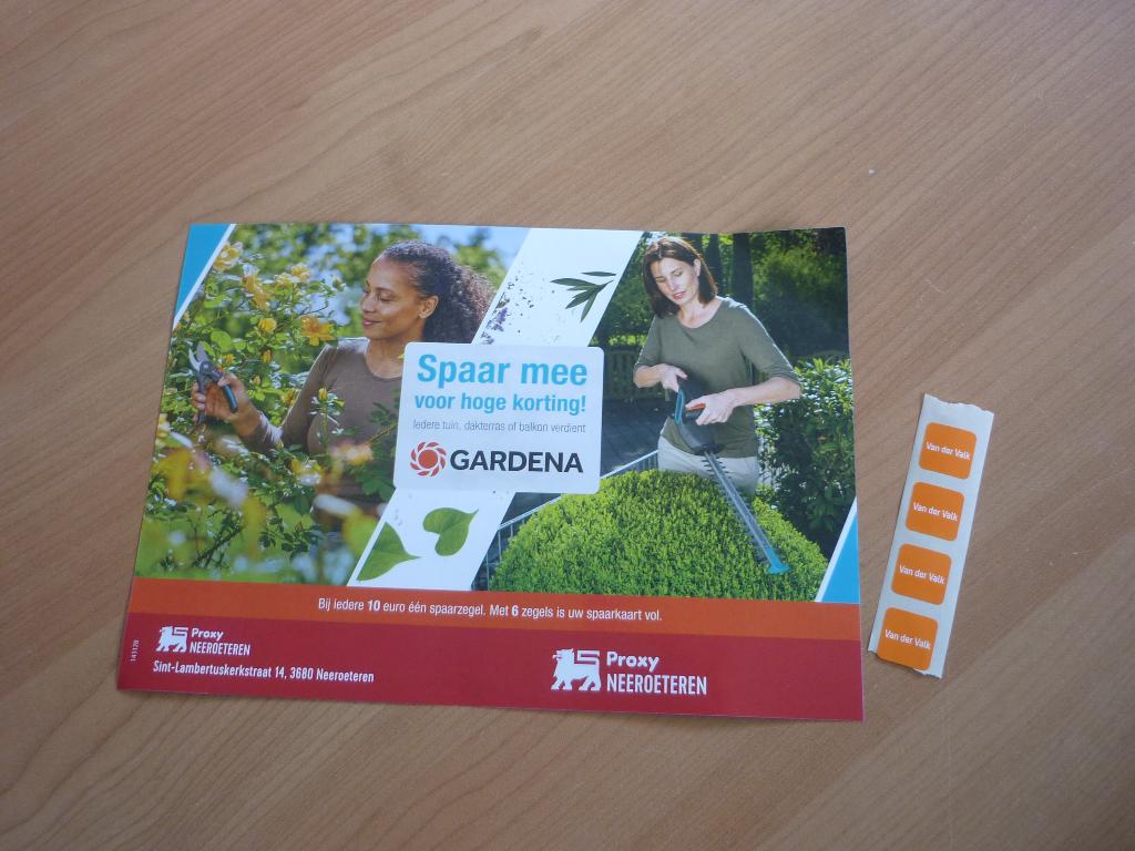 Gratis Proxy Delhaize spaaractie Gardena 4 zegels, Enlèvement