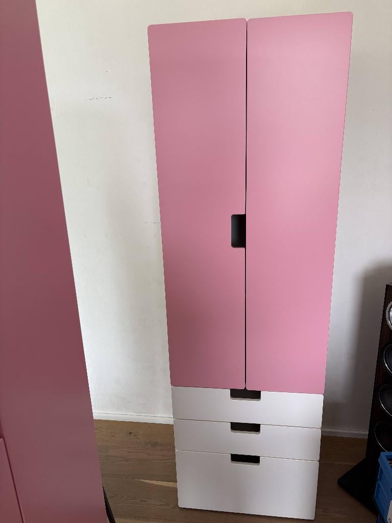 3x Ikea kast roze Stuva 60cm x 51cm x 193cm, Kinderen en Baby's, Kinderkamer | Commodes en Kasten, Ophalen, Gebruikt, 50 tot 70 cm