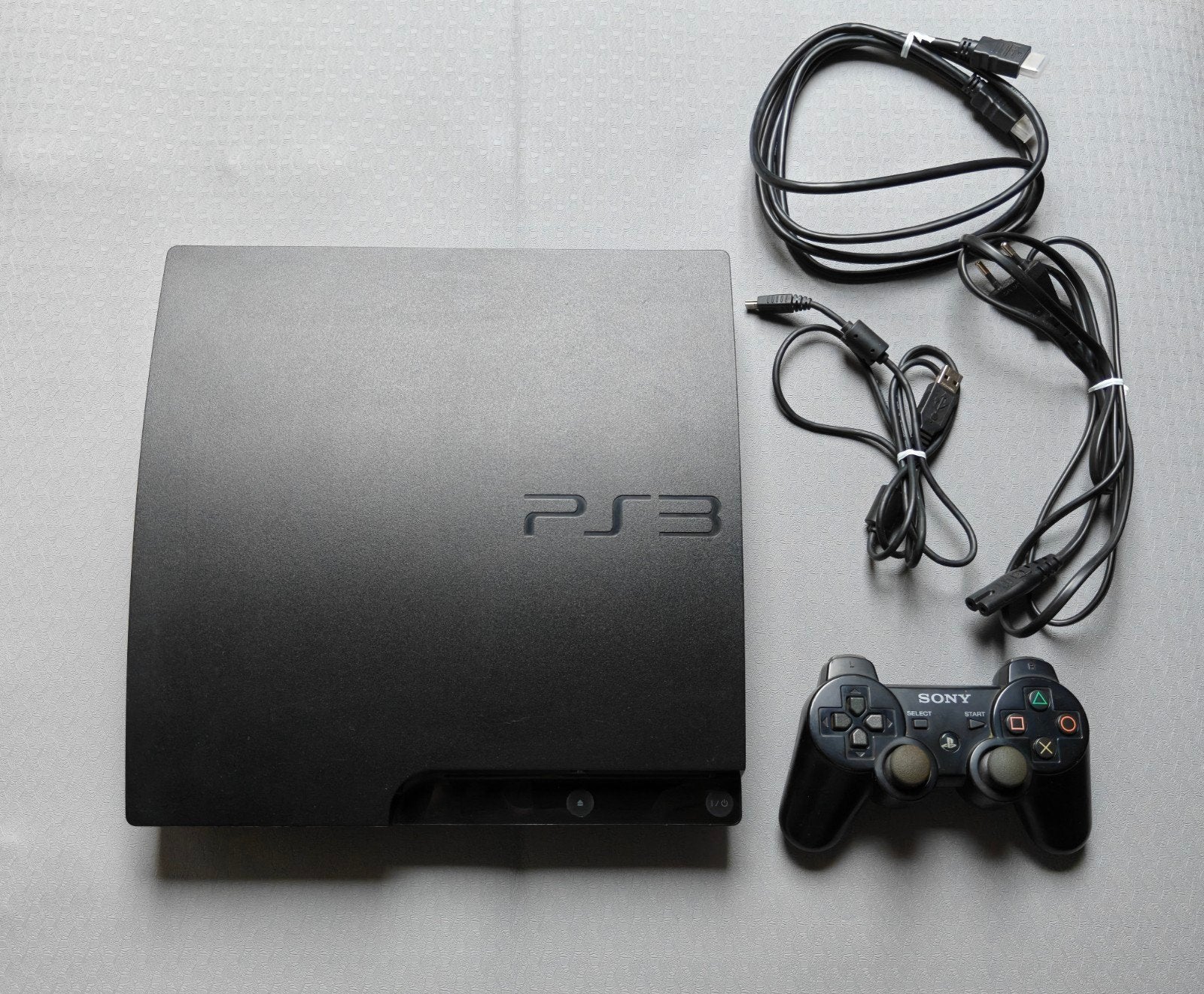PlayStation 3 Slim 160 GB – 1 controller + alle kabels, Ophalen of Verzenden, 160 GB, Slim