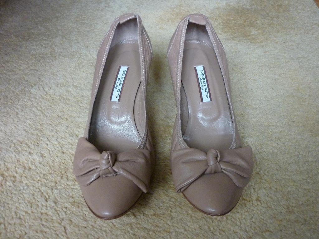 Lederen Schoenen Guglielmo Rotta, Beige, Nieuw, Ophalen of Verzenden, Schoenen met hoge hakken