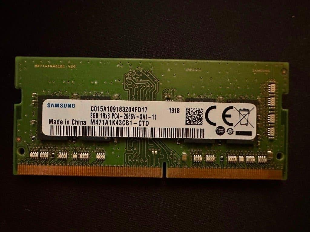 Samsung - 8 GB DDR4 RAM (SODIMM) - 2666 MHz, Gebruikt, DDR4, 8 GB, Ophalen of Verzenden