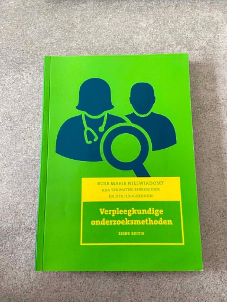 Verpleegkundige onderzoeksmethoden, Ophalen of Verzenden, Nieuw, Hogeschool, Pearson