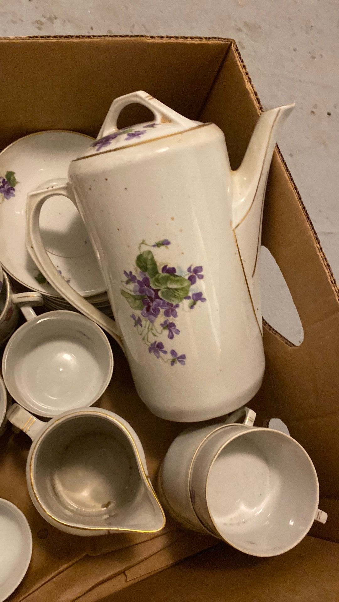 2 x koffieservies, Antiek en Kunst, Ophalen