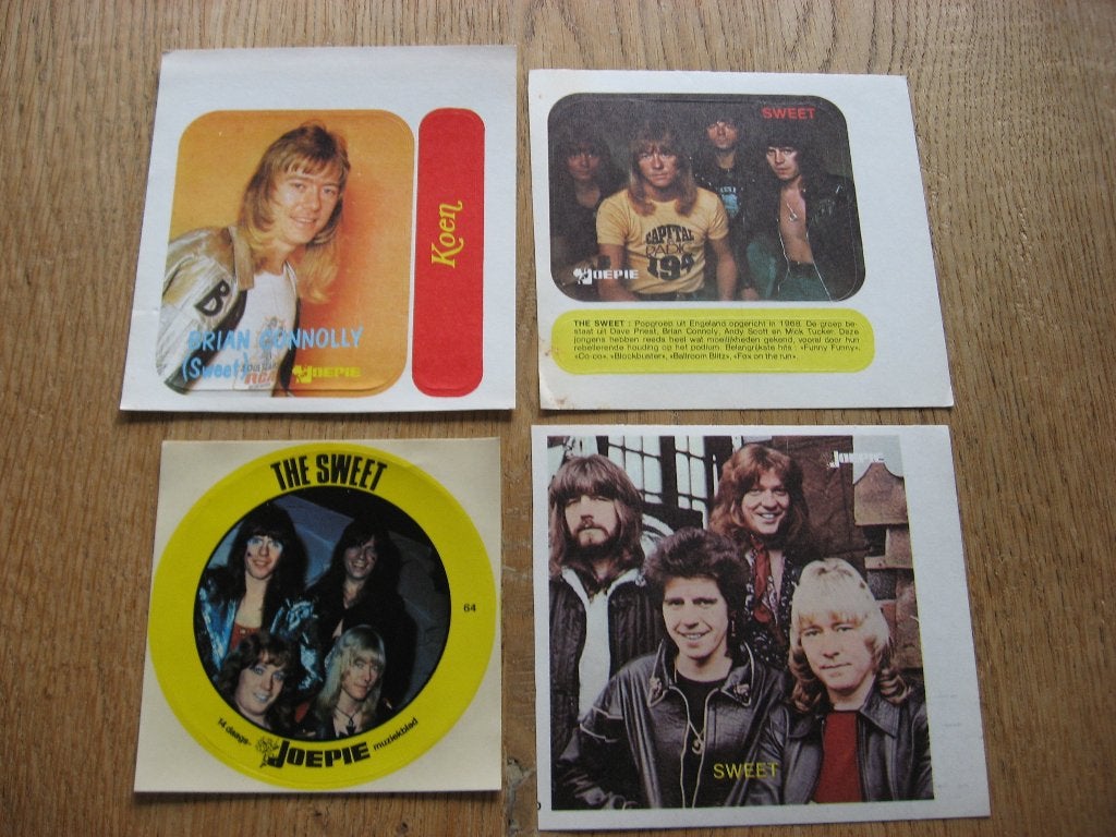 Vintage Stickers The Sweet Brian Connolly, Ophalen of Verzenden, Nieuw, Foto of Kaart