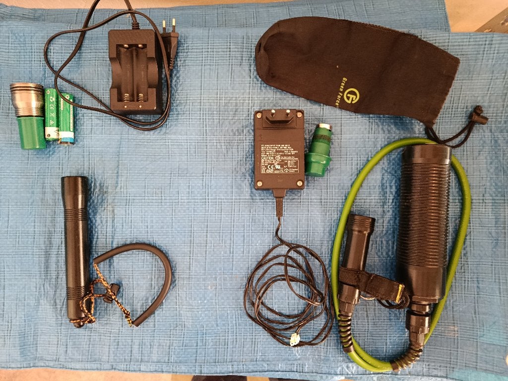 lampe de plongée, Sports nautiques & Bateaux, Enlèvement, Utilisé, Lampe de plongée