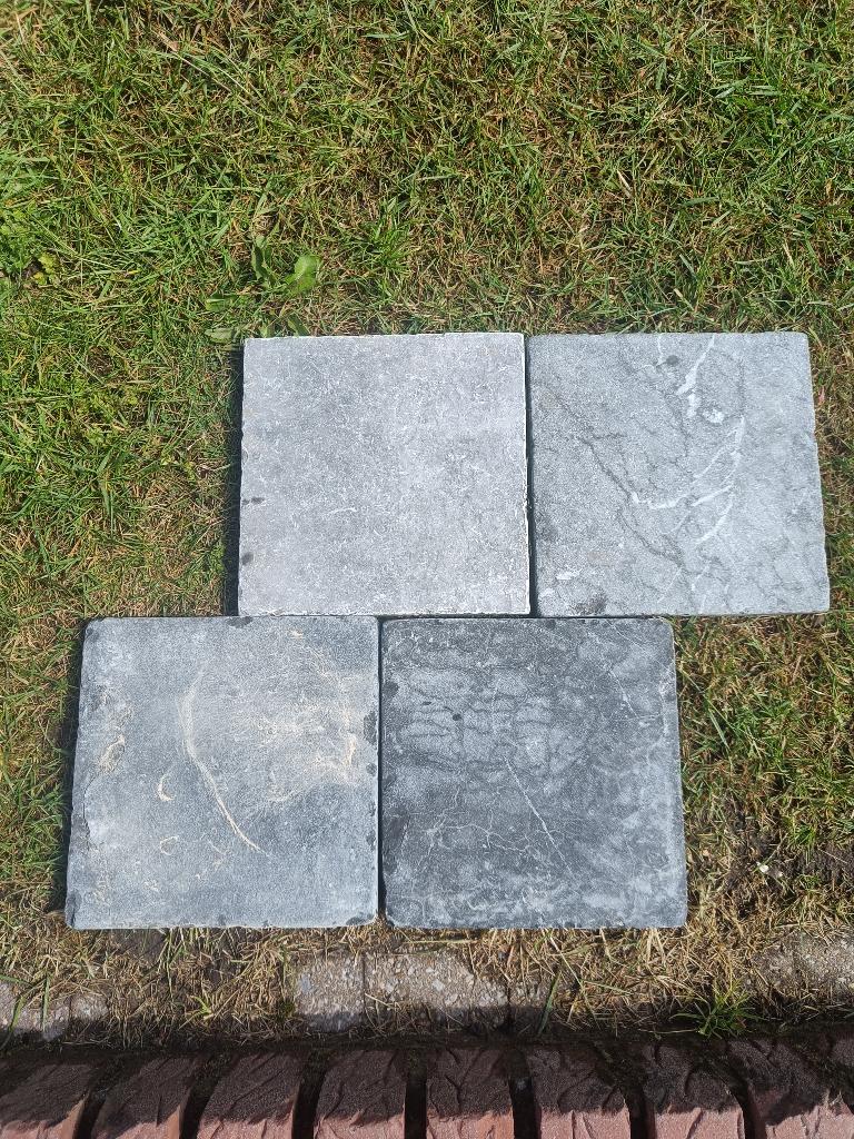 Vietnamese blauwe hardsteen, Doe-het-zelf en Bouw, Tegels, Ophalen, Hardsteen, Nieuw, 20 tot 40 cm