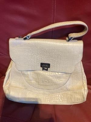 Handtas Nathan (lichtbeige)., Handtassen en Accessoires, Ophalen, Gebruikt, Beige, Handtas