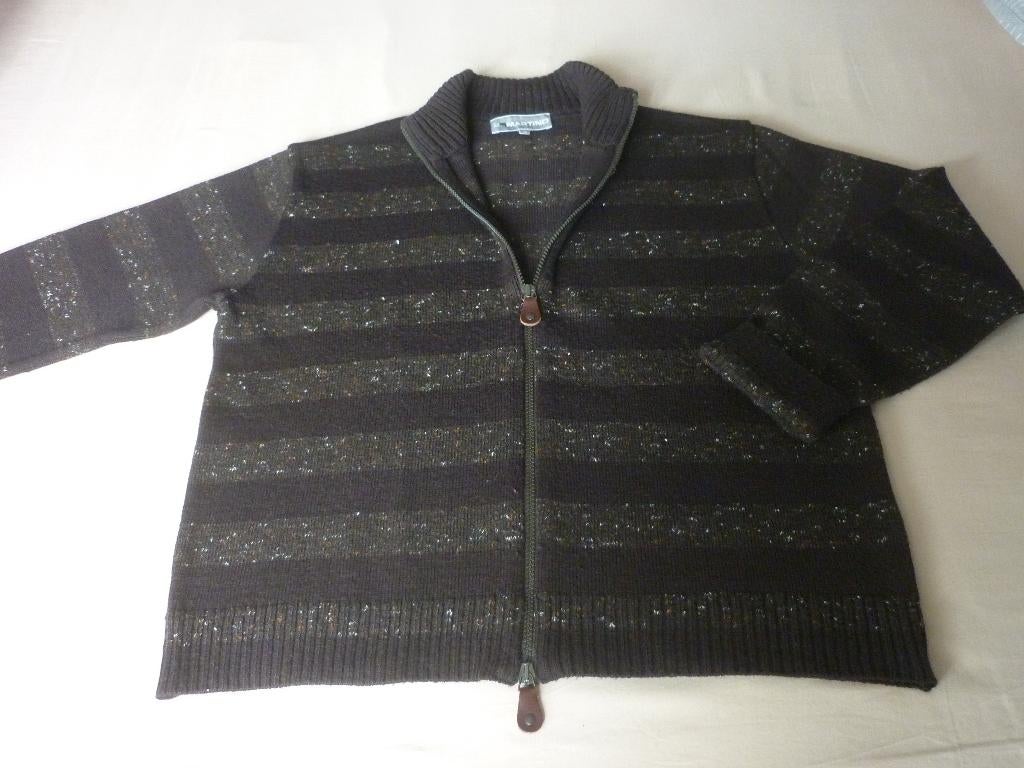 Wollen-Acryl-Polyester Vest San Martino, Kleding | Dames, San Martino, Bruin, Maat 46/48 (XL) of groter, Nieuw