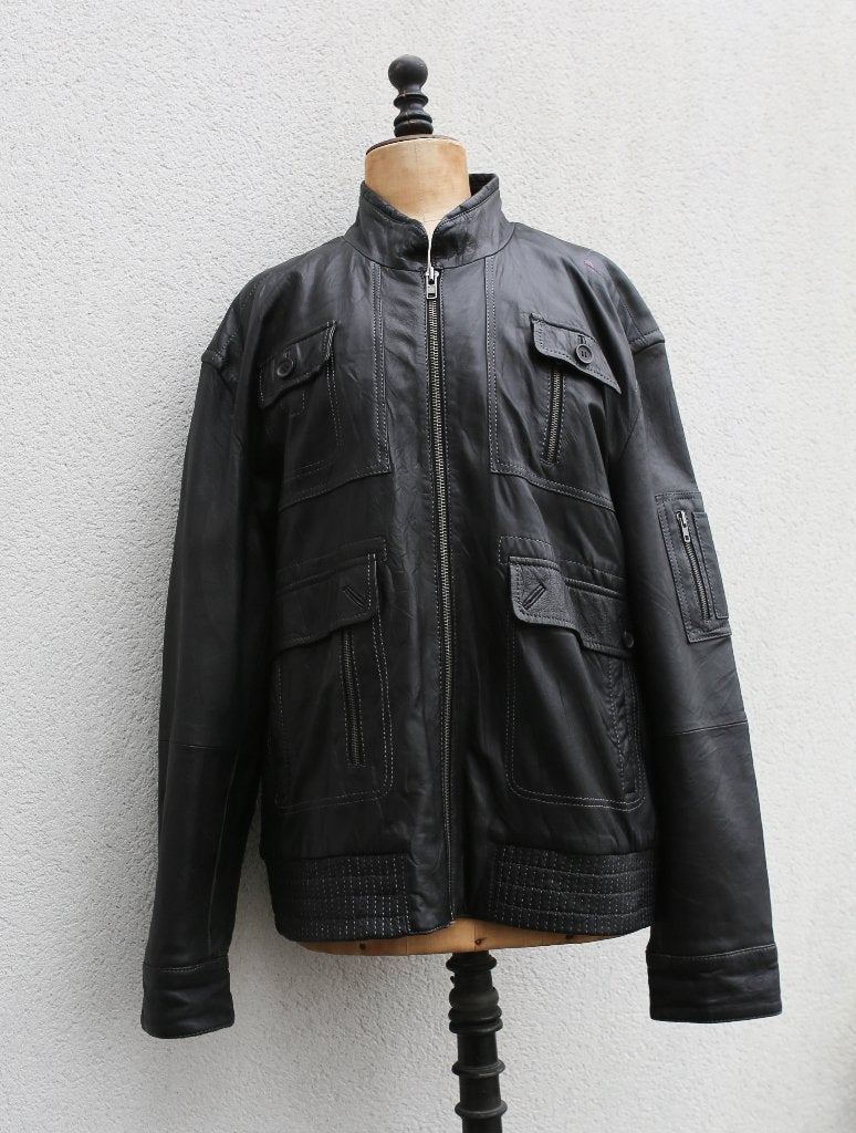 Mooi leren jack SnapShot T 58, Kleding | Heren, Zwart, Maat 56/58 (XL), Ophalen of Verzenden, Zo goed als nieuw