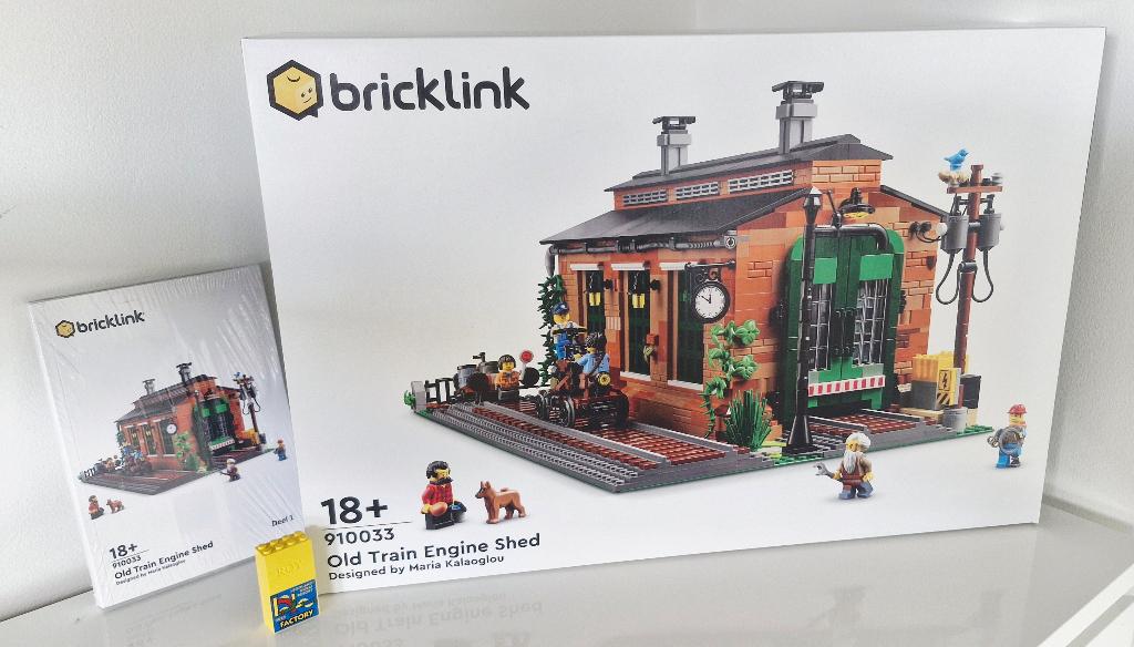 Lego 910033 Bricklink Ancien hangar à machines de train, Neuf, Non ouvert/scellé, Lego, Ensemble complet