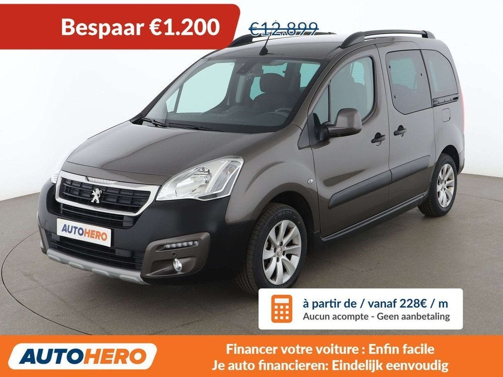 Peugeot Partner 1.6 Blue-HDi Outdoor, Autos, Peugeot, Argent ou Gris, Achat, Boîte manuelle, 5 portes