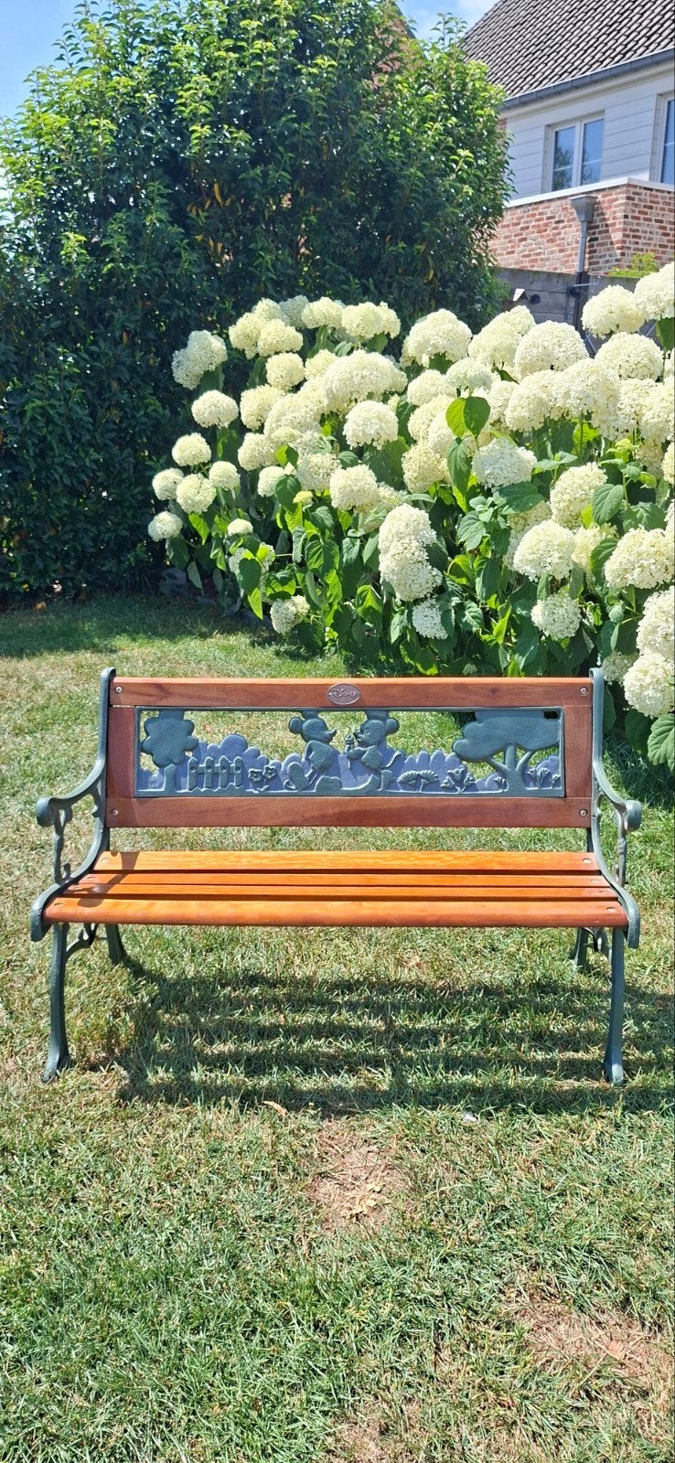Disney bank Mickey mouse, Tuin en Terras, Ophalen, Zo goed als nieuw, Hout