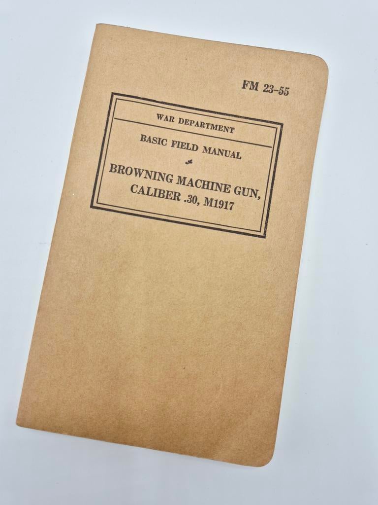 US WWII FM-23-55 Browning Machine Gun Cal .30 M1917 | 1940, Verzamelen, Verzenden, Landmacht