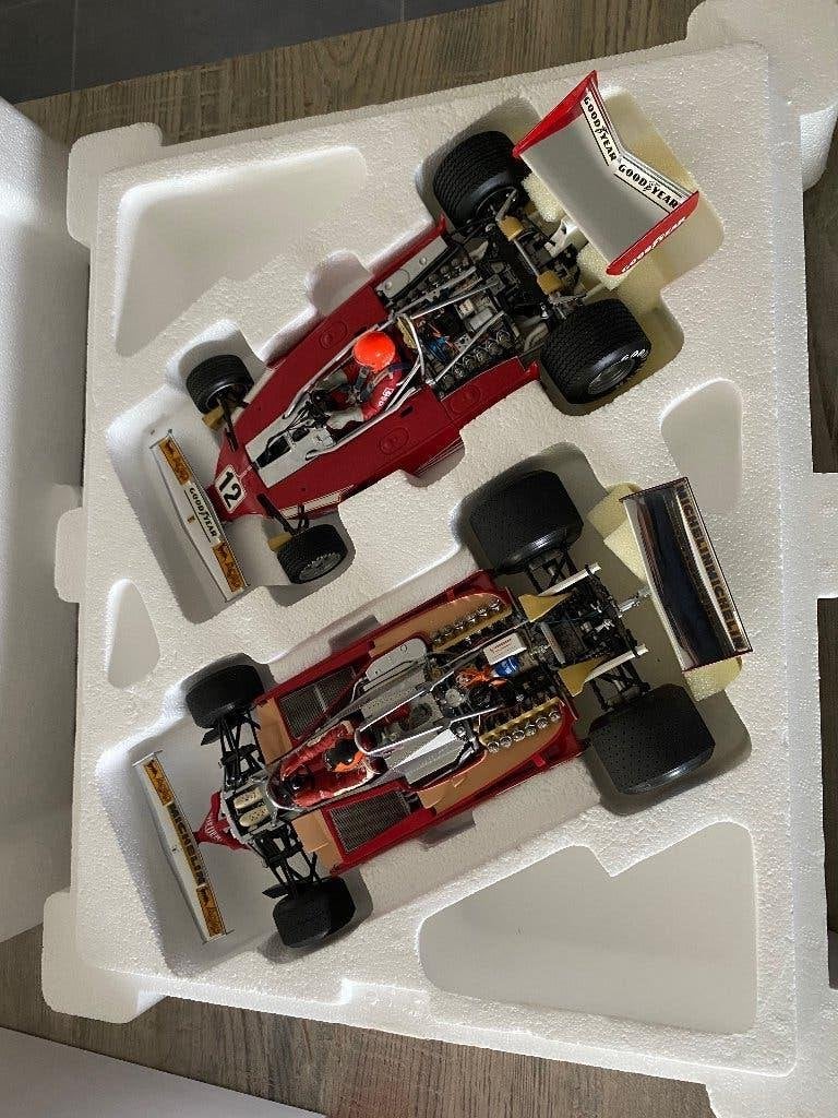 Ferrari giftset exoto 1/18 Lauda&Villeneuve, Hobby en Vrije tijd, Ophalen, Gebruikt, Auto, Overige merken
