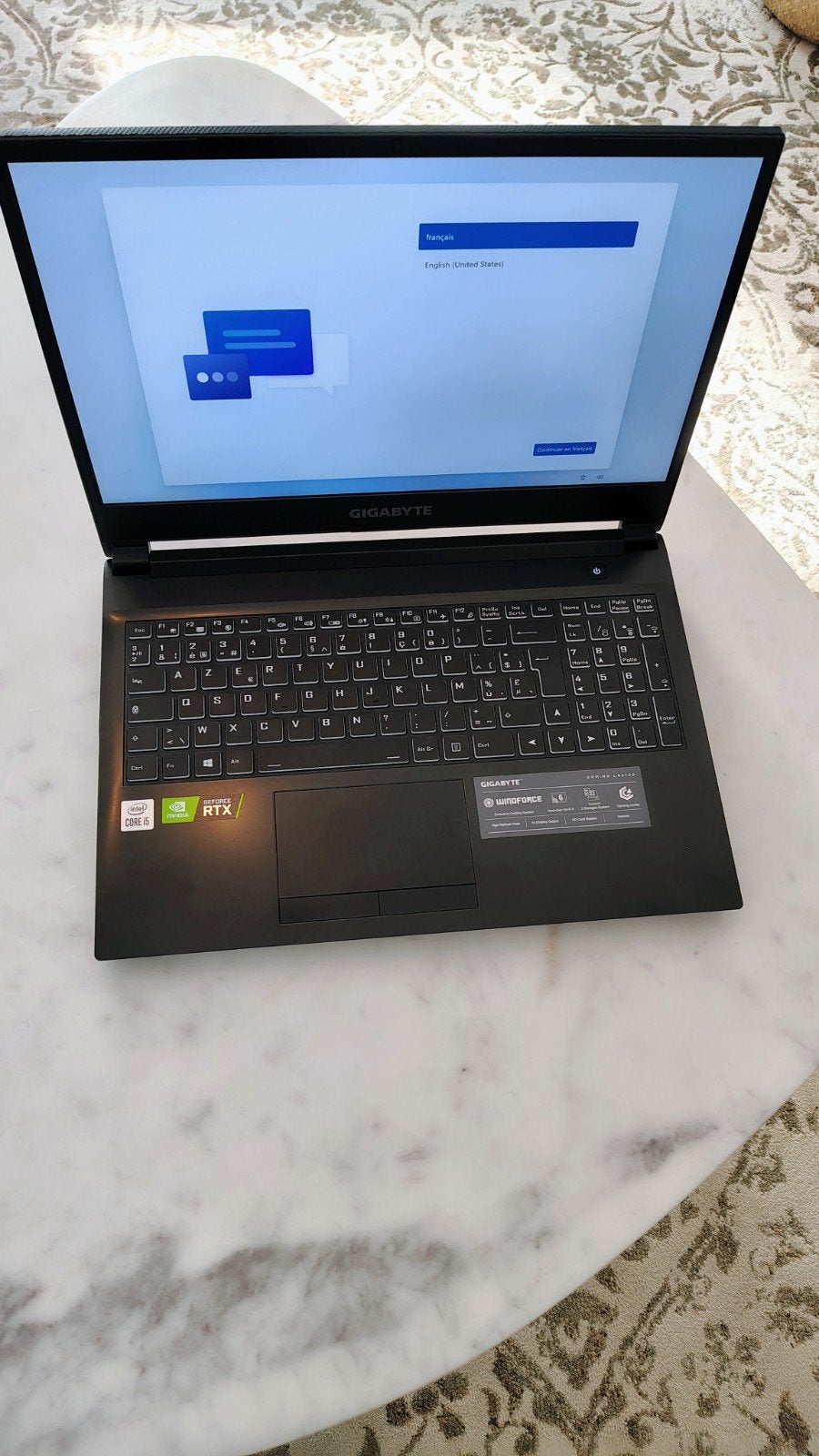 Pc portable comme neuf, i5 10500h, rtx 3060, 16 go de ram, Informatique & Logiciels, 16 pouces, Comme neuf, 4 Ghz ou plus, Enlèvement