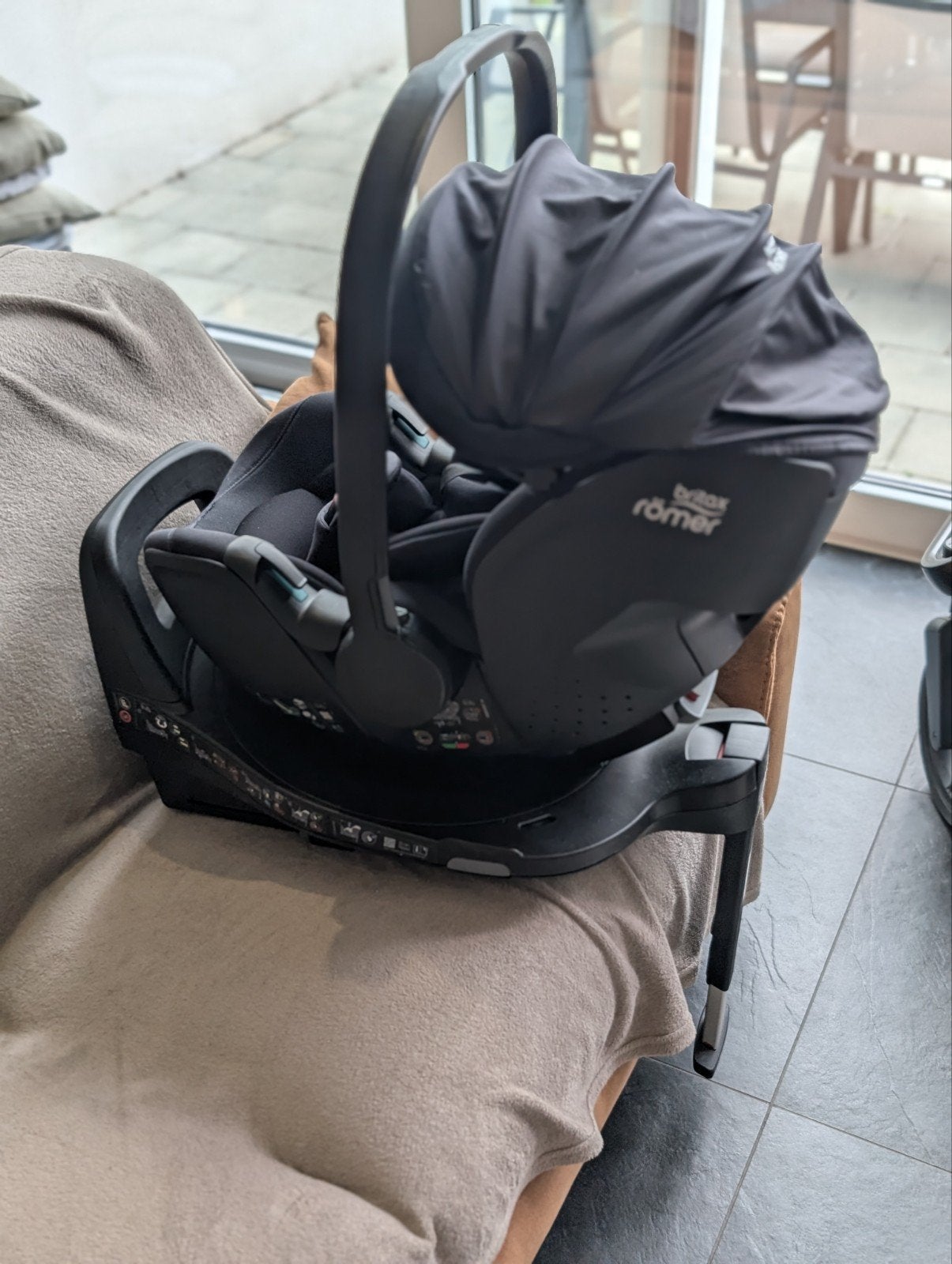 britax Römer autostoel 0 + base, Romer, Comme neuf, Dossier réglable, Enlèvement