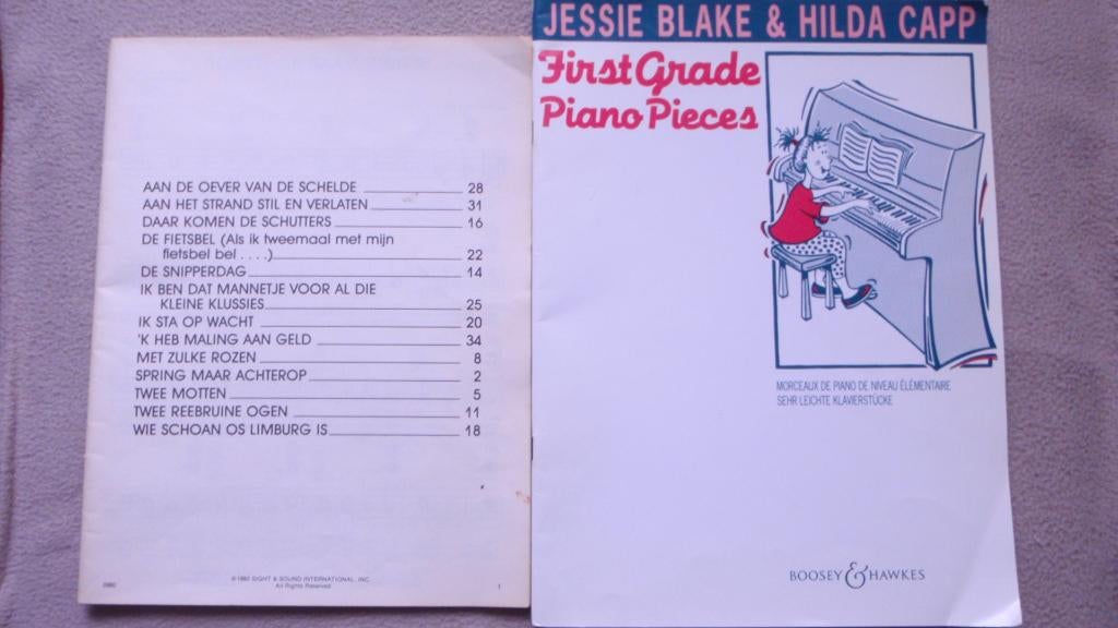 Piano muziek partituren Jessie Blake/H.Capp + Sight & Sound, Enlèvement, Leçon ou Cours, Piano