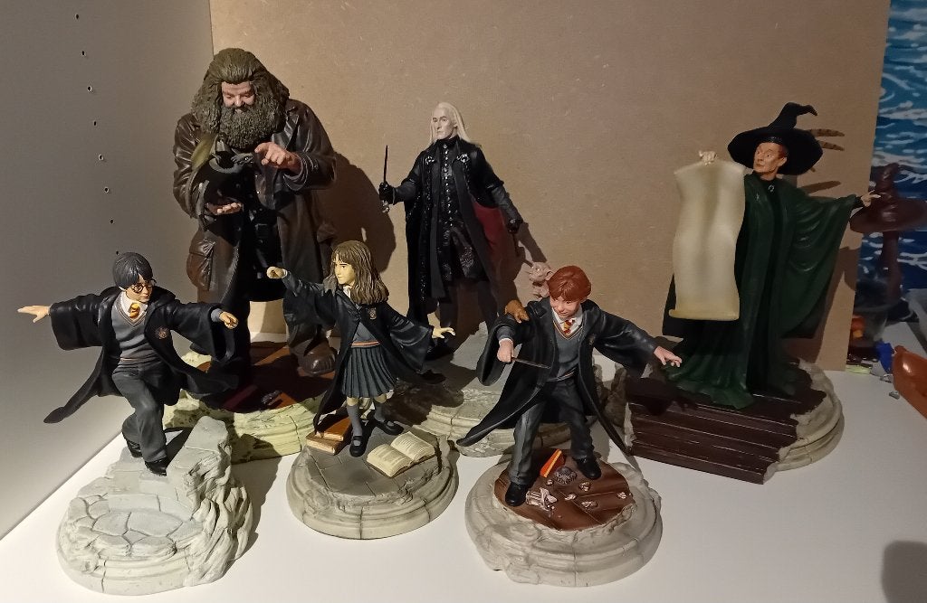 Lot de 6 statues de Harry Potter Venesco, Collections, Harry Potter, Enlèvement, Comme neuf, Statue ou Buste