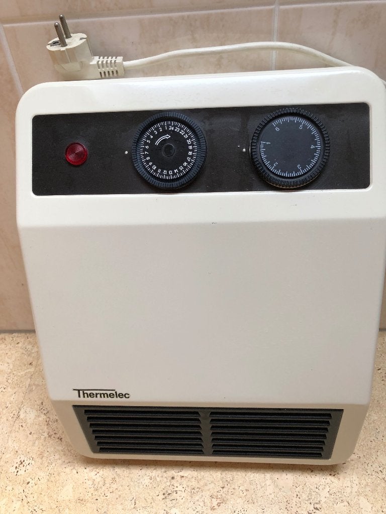 Wandverwarming badkamer, Ophalen