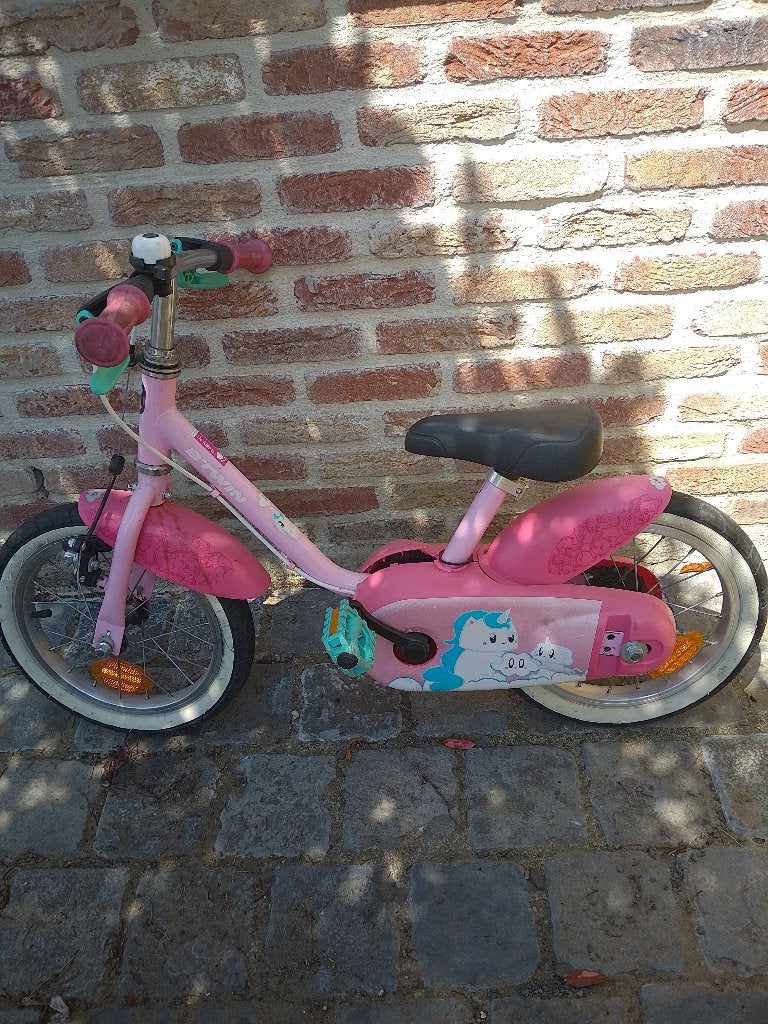 Roze kinderfiets, Fietsen en Brommers, Ophalen, Gebruikt
