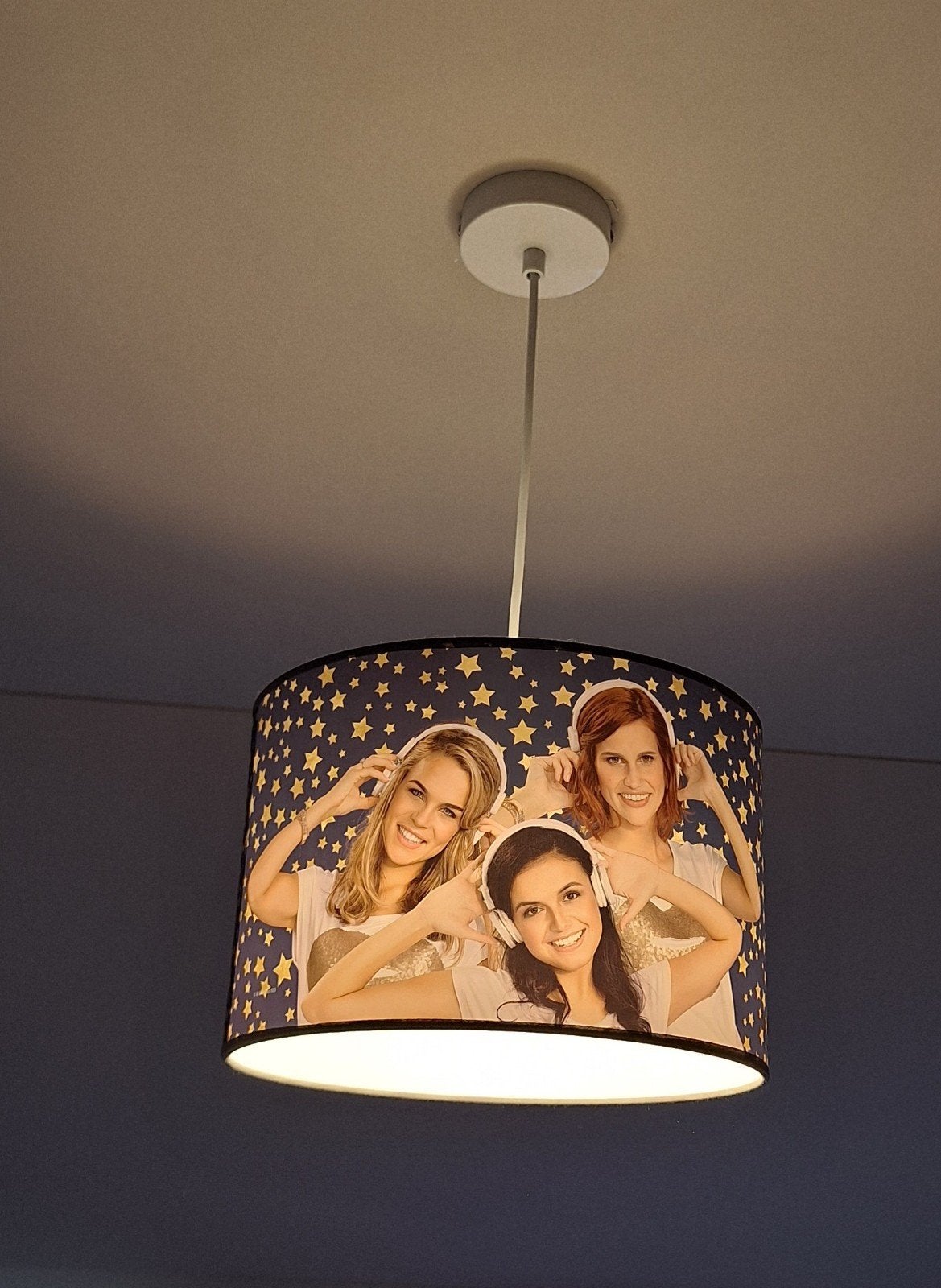 K3 hanglamp met ledlamp, Ophalen, Kunststof, E27 (groot), Zo goed als nieuw