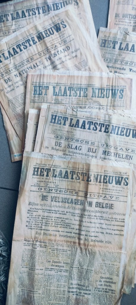 30 Originele Oude kranten  "H L N "van Augustus 1914 !, Ophalen, Voor 1920, Krant