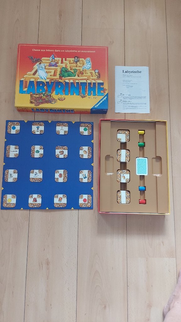 Lot de 5 jeux de société : Labyrinthe, échecs, de l'oie, ..., Enlèvement, Utilisé