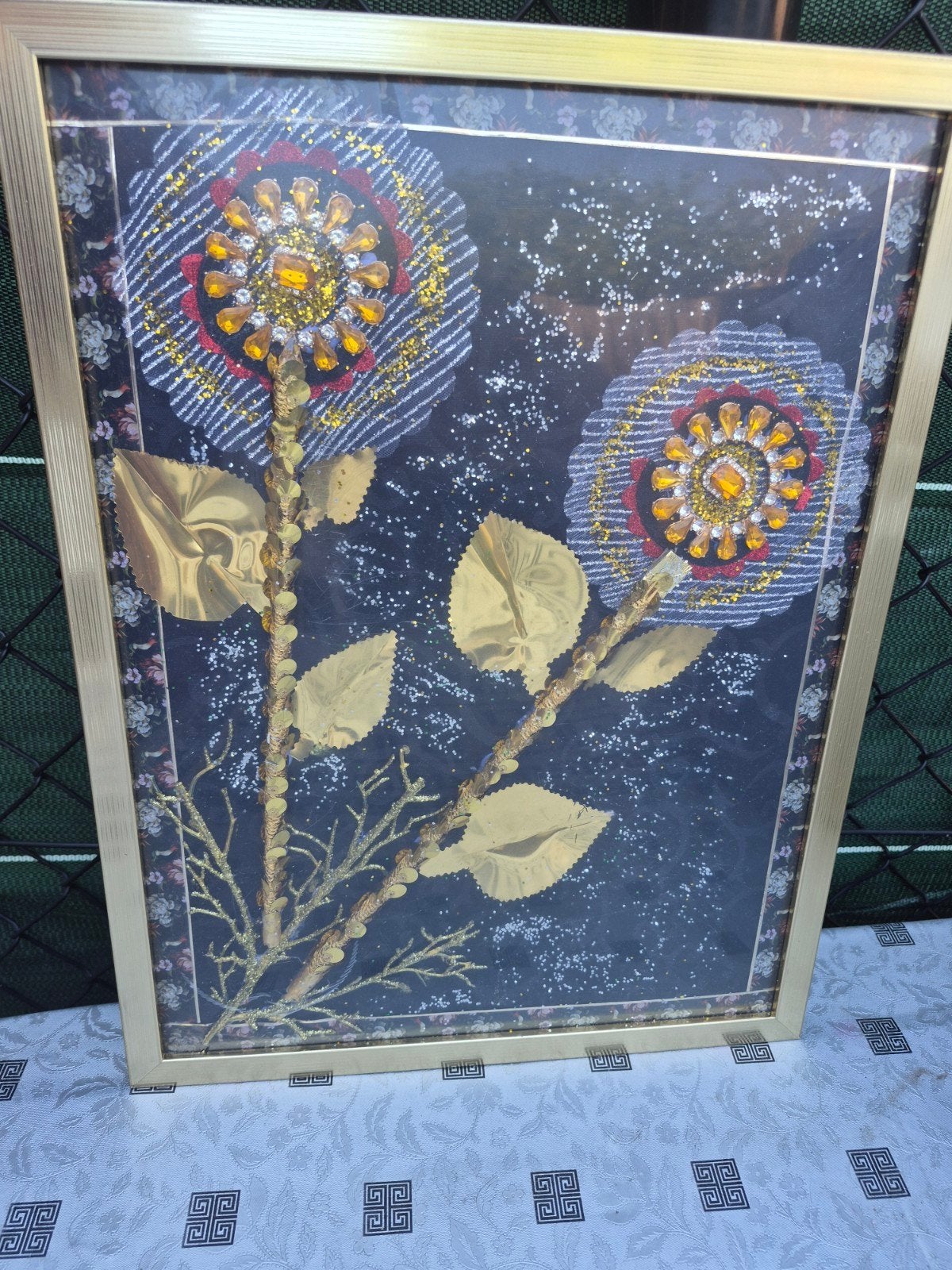 Cadre fleurs, Neuf, Enlèvement, Création originale, Autres types