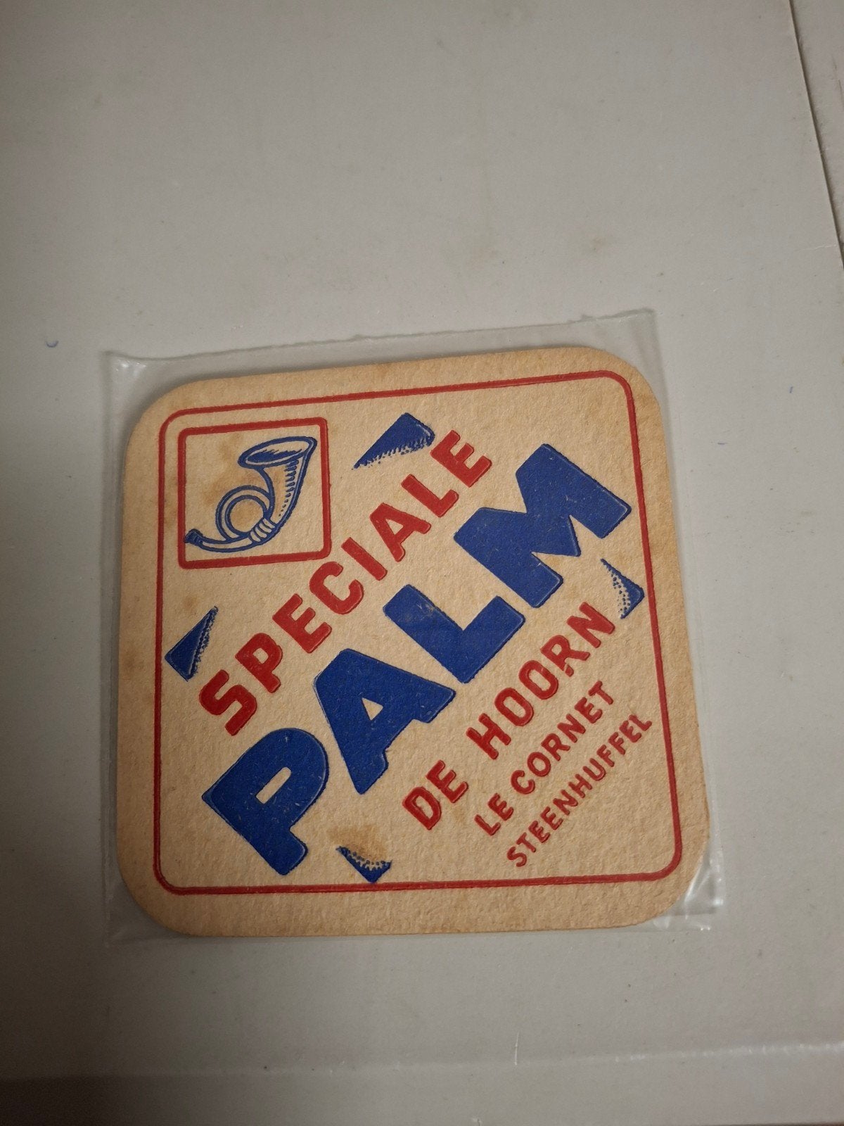 oud bierviltje palm steenhuffel, Verzamelen, Ophalen of Verzenden, Palm