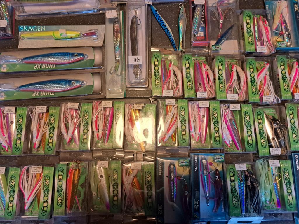 Pilkers voor te vissen 20 euro per stuk, Ophalen