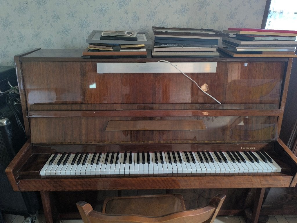 lippmann Lippmann 1980 - bois verni brillant, Ophalen, Gebruikt, Bruin, Piano