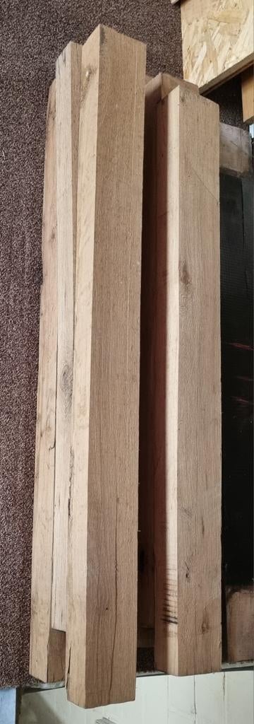 6 Eiken balken 9cm op 6cm, Ophalen, Eiken