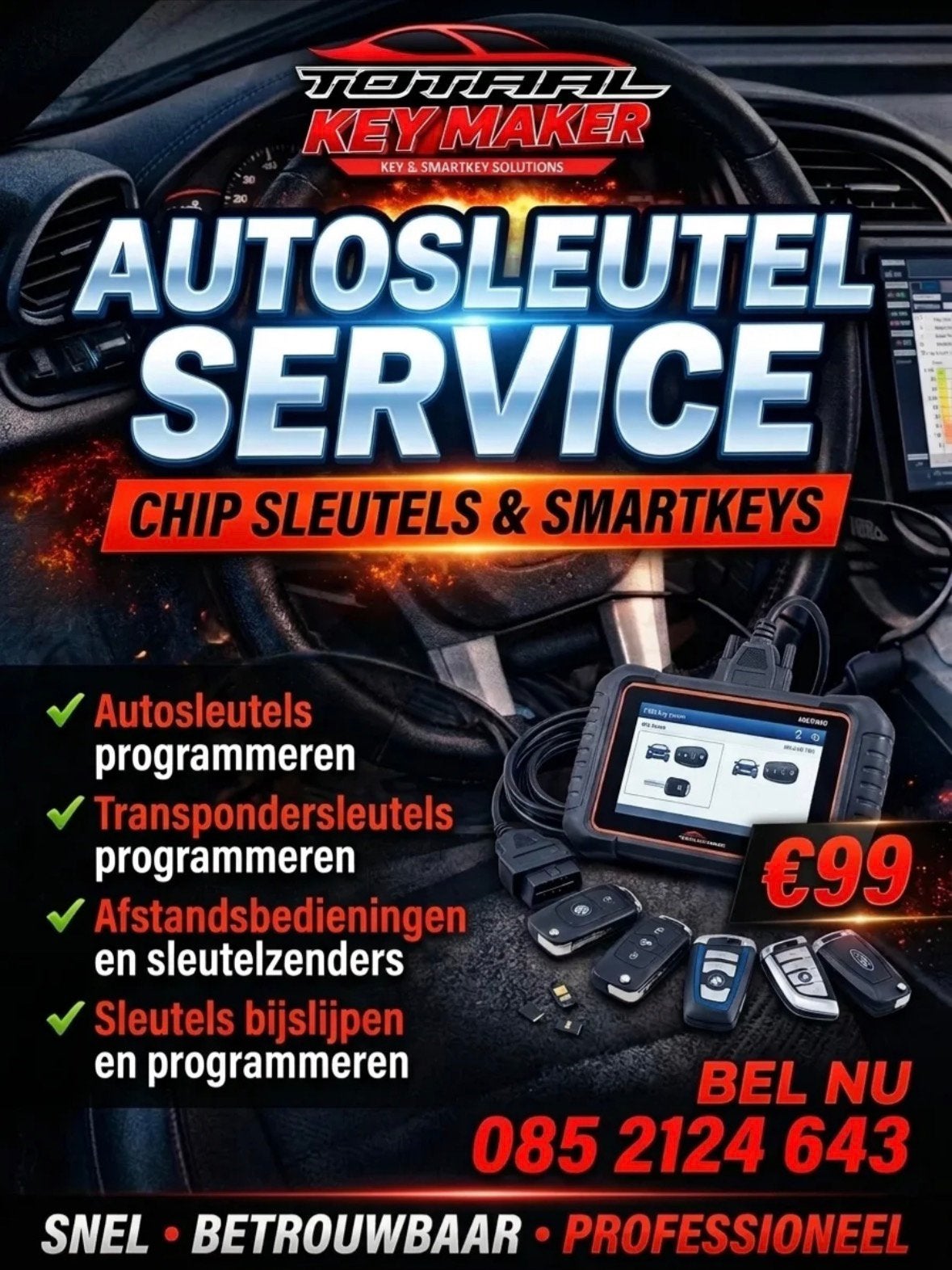 Autosleutel, Smartkey, keycard of reservesleutel, Ophalen of Verzenden, Nieuw, Skoda