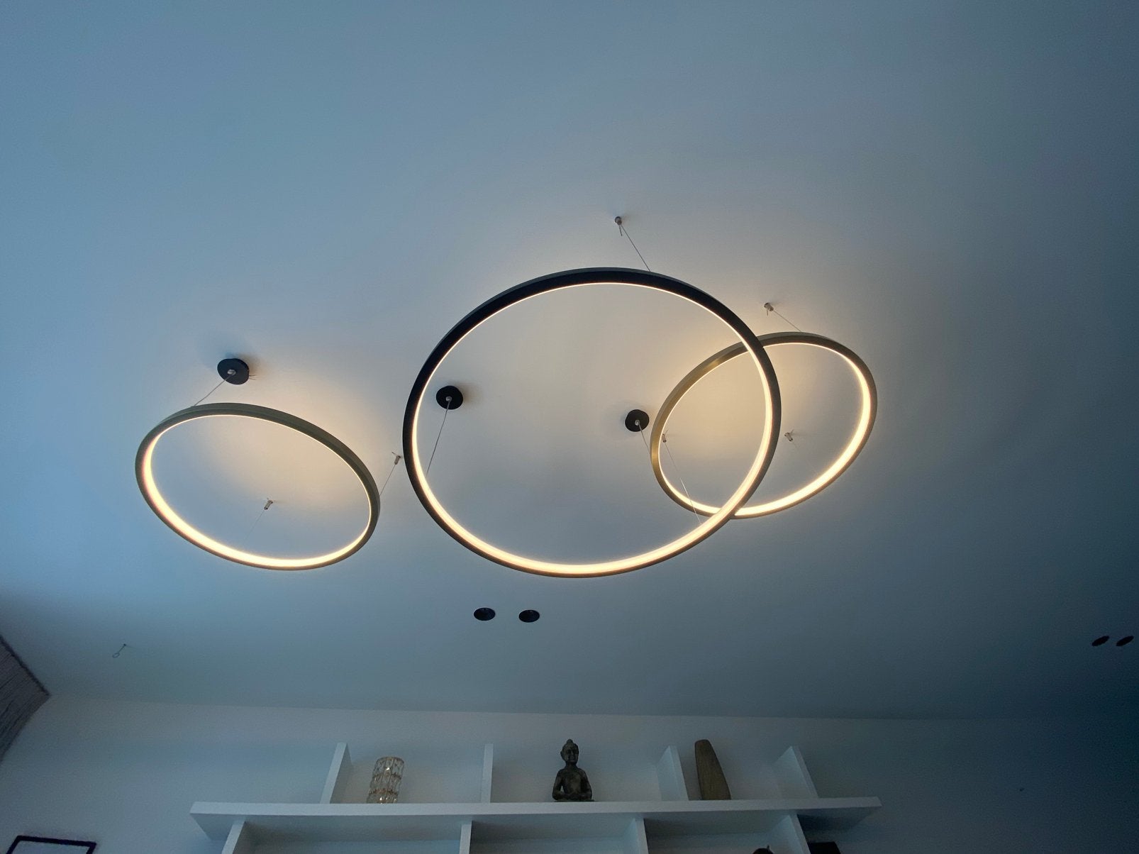 Pendel light rings, Huis en Inrichting, Lampen | Hanglampen, Ophalen, Zo goed als nieuw