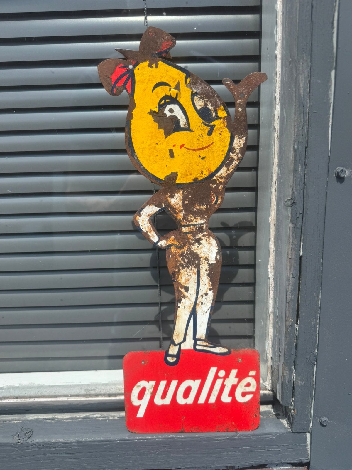 Ancienne publicité d'Esso, Pin Up !, Enlèvement, Utilisé, Panneau publicitaire