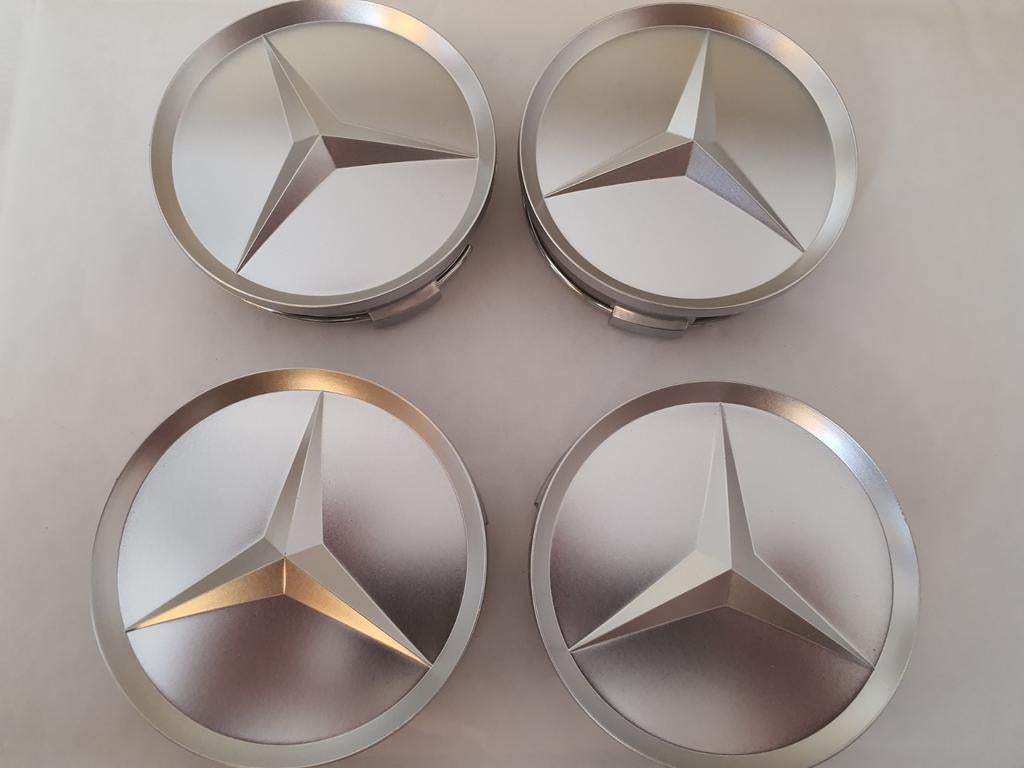 Jantes Mercedes, cache-moyeux extérieurs, 75mm, entièrement, Enlèvement ou Envoi, Neuf