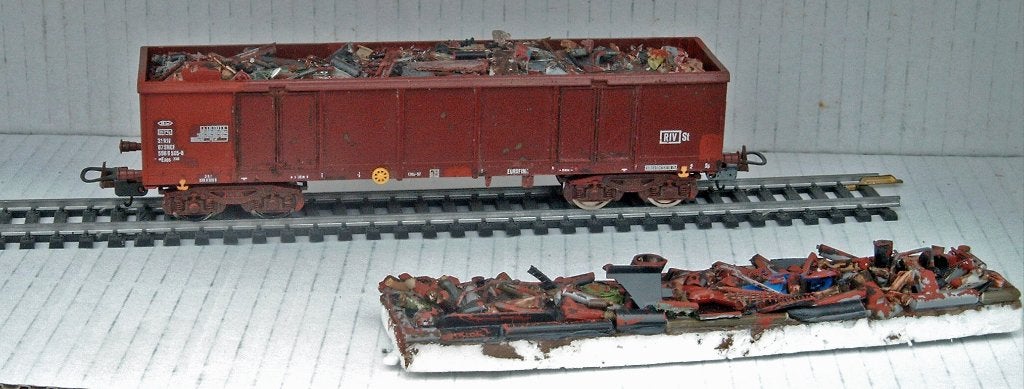 Modélisme train HO chargement ferrailles, Neuf, Autres marques, Enlèvement ou Envoi, Autres types