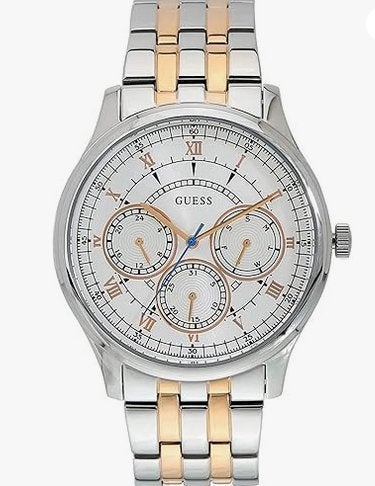 GUESS Quartz ANALONG Watch Homme 43mm W1180G1, Montre-bracelet, Autres marques, Enlèvement ou Envoi, Acier