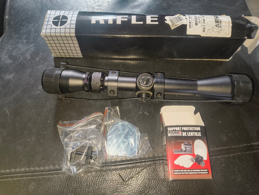 Kit de lunette de visée AIRSOFT + protecteur d'objectif, Enlèvement, Neuf