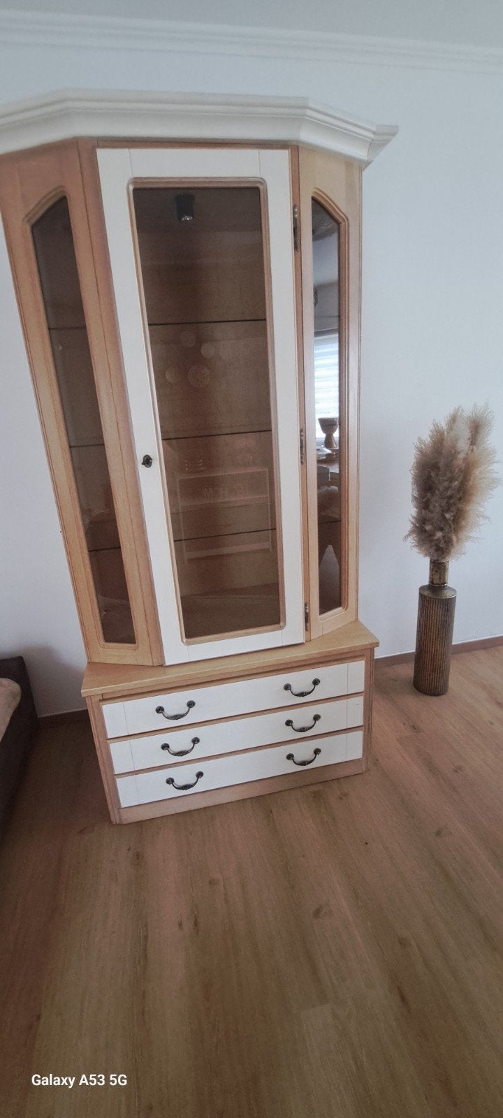 vitrine, Huis en Inrichting, Ophalen, Zo goed als nieuw, Eikenhout