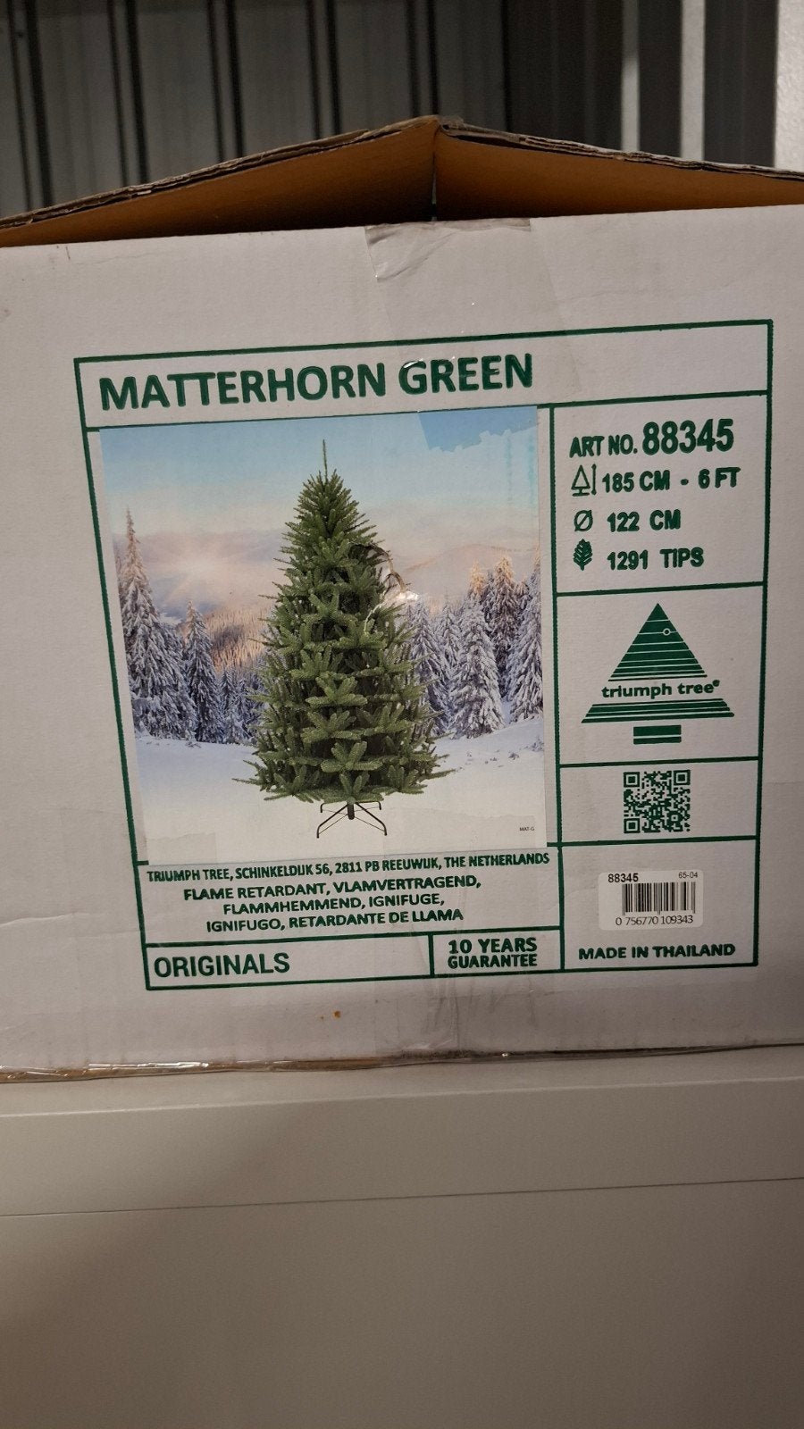 Nep kerstboom 185cm hoog, Enlèvement, Comme neuf