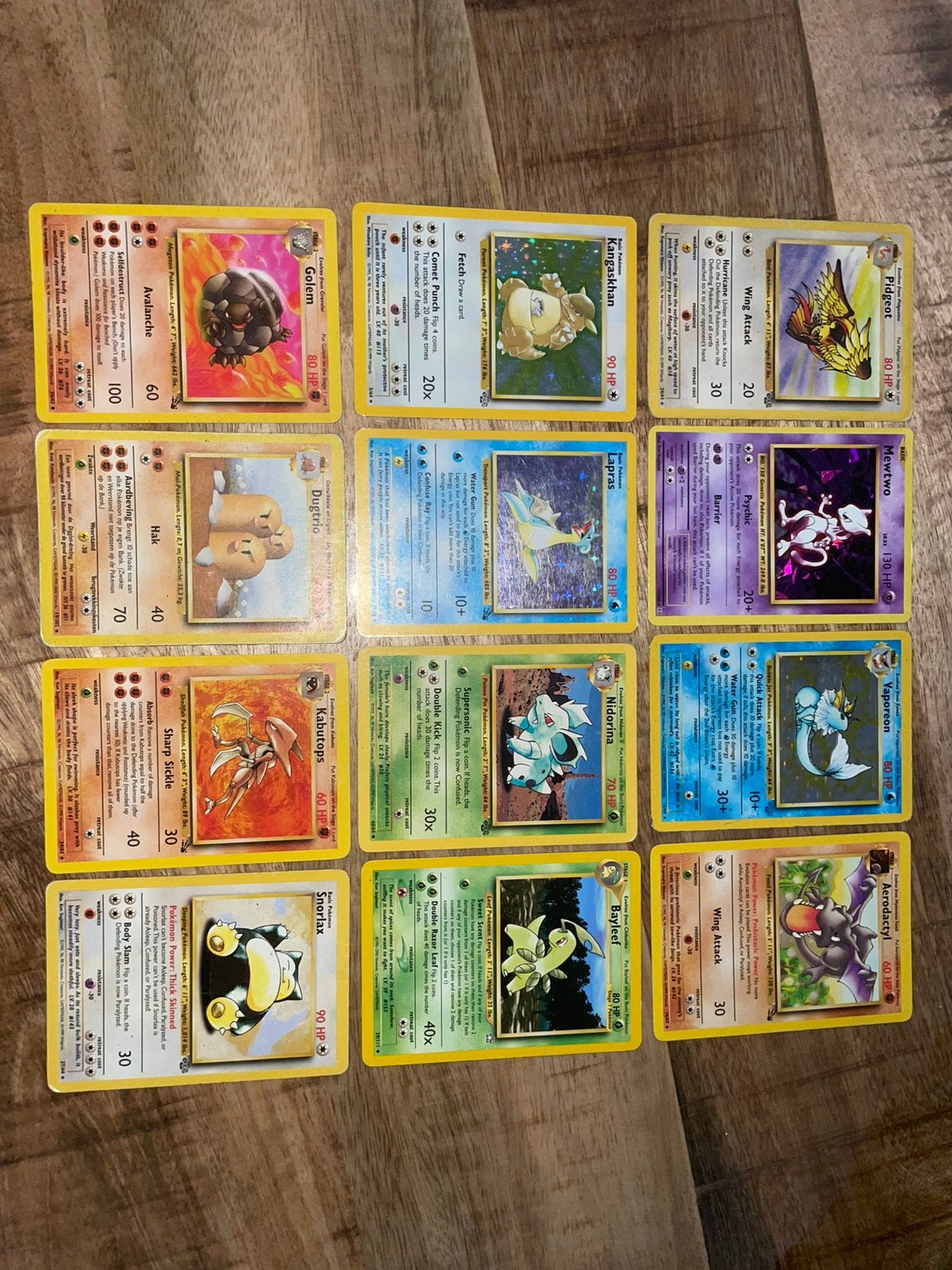 Setje oude pokemon kaarten 1995/1998, Ophalen, Gebruikt, Meerdere kaarten