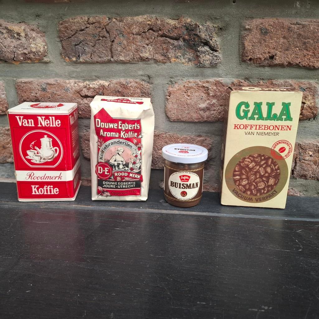 Oude originele Verpakkingen, koffie, Douwe Egberts,Niemeyer., Ophalen of Verzenden