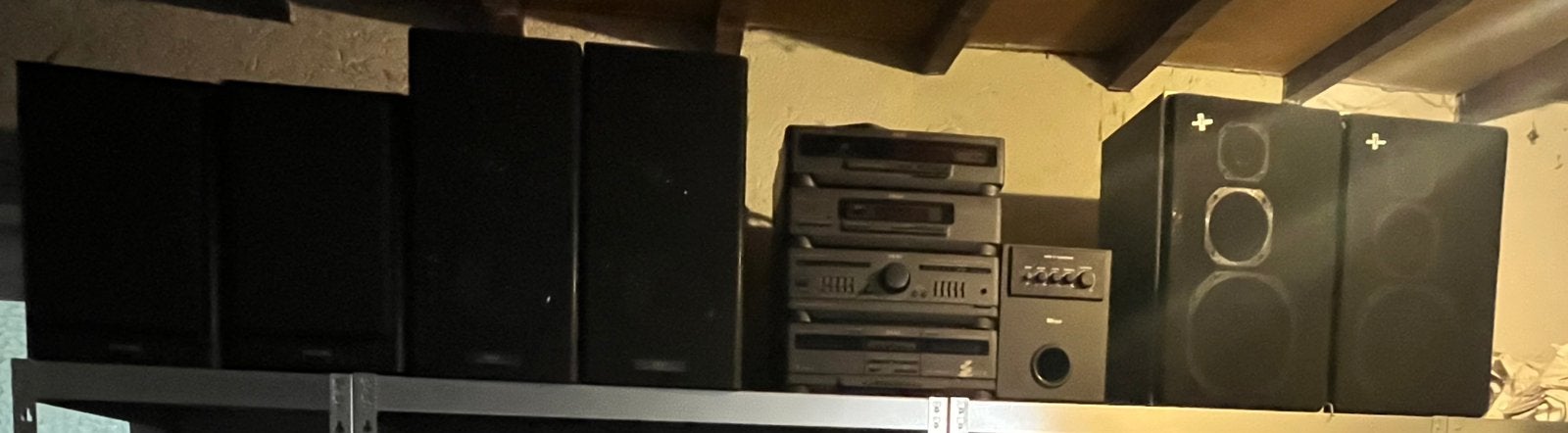 Lot 6x Vintage Speakers Philips + Akai + Retro - Gierle, Ophalen, Zo goed als nieuw, Philips