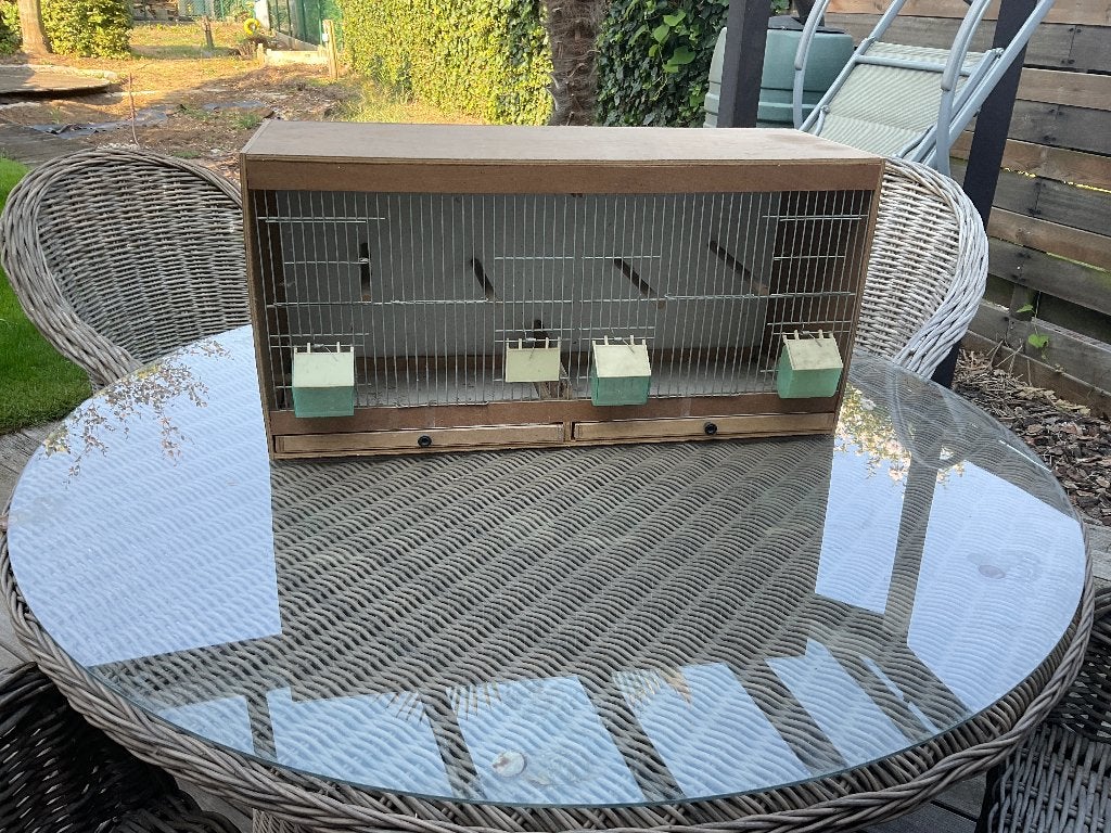 Vogelkooi met lade en 2 afdelingen mogelijk, Dieren en Toebehoren, Ophalen, Gebruikt, Vogelkooi