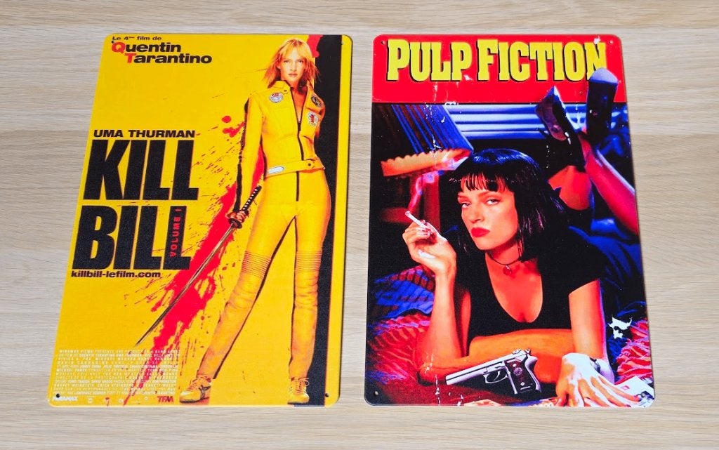 Kill Bill & Pulp Fiction (Metalen reclameborden), Verzamelen, Ophalen of Verzenden, Nieuw