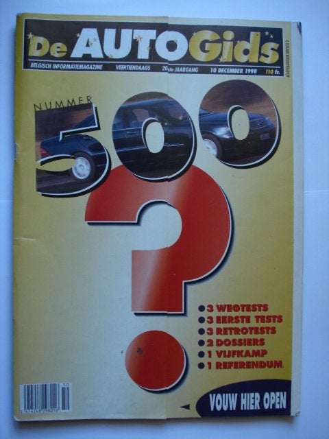 AutoGids 500, Boeken, Auto's | Folders en Tijdschriften, Verzenden, Gelezen, Algemeen