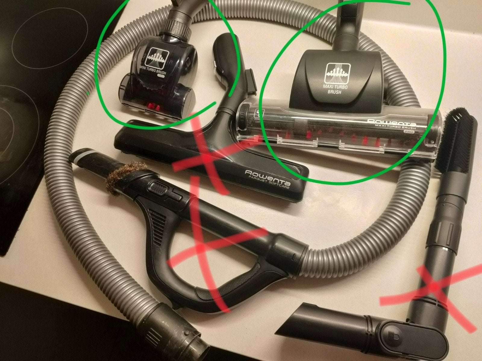 2 Rowenta Groupe SEB stofzuigeronderdelen, Elektronische apparatuur, Stofzuigers, Zo goed als nieuw, Rowenta, Verzenden