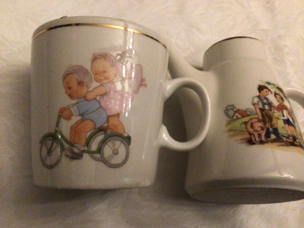 Sac à café vintage et cafetière, vaisselle pour enfants 1960, Antiquités & Art, Enlèvement ou Envoi
